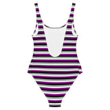 Asexual / Demisexual Flag One-Piece Swimsuit