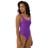 Bisexual Flag One-Piece Swimsuit