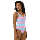 Pastel Bisexual One-Piece Swimsuit