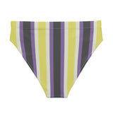 Retro NonBinary High-Waisted Bikini Bottom