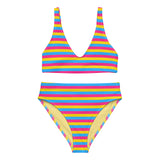 Pansexual Flag High-Waisted Bikini