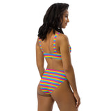 Pansexual Flag High-Waisted Bikini