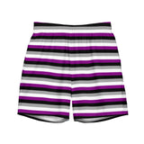 Asexual / Demisexual Flag Swim Trunks