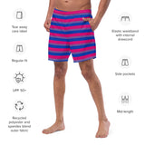 Bisexual Flag Swim Trunks