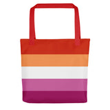 Lesbian Flag Tote Bag