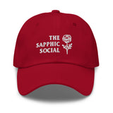The Sapphic Social Rose Baseball Hat