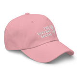 The Sapphic Social Rose Baseball Hat