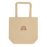 Rainbow Embroidered Tote Bag
