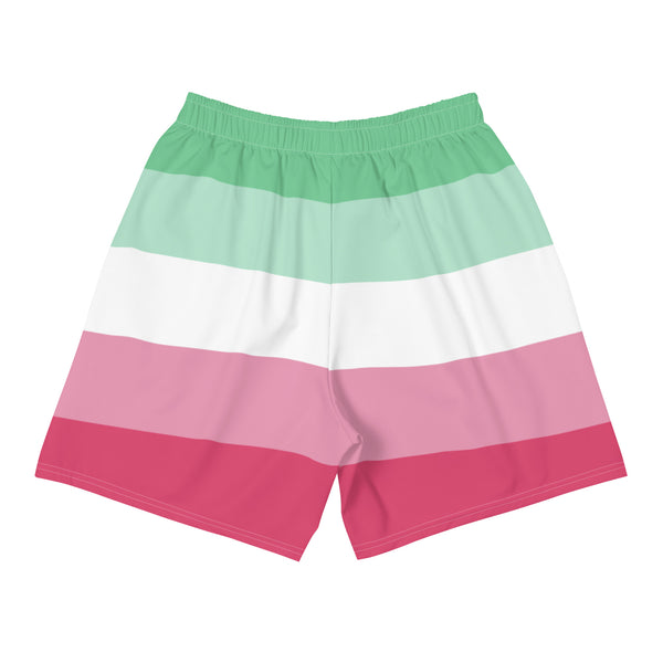 Abrosexual Flag Long Athletic Shorts