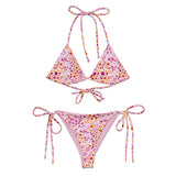 Lesbian Flowers String Bikini