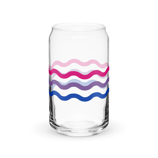 Bisexual Squiggles Can-Shaped Glass