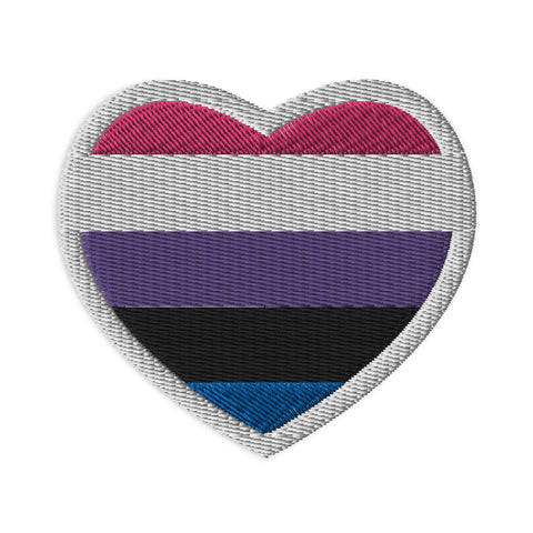 Genderfluid Flag Embroidered Patch