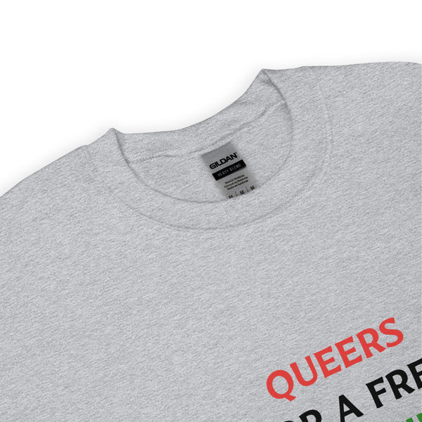 QUEERS FOR A FREE PALESTINE sweatshirt