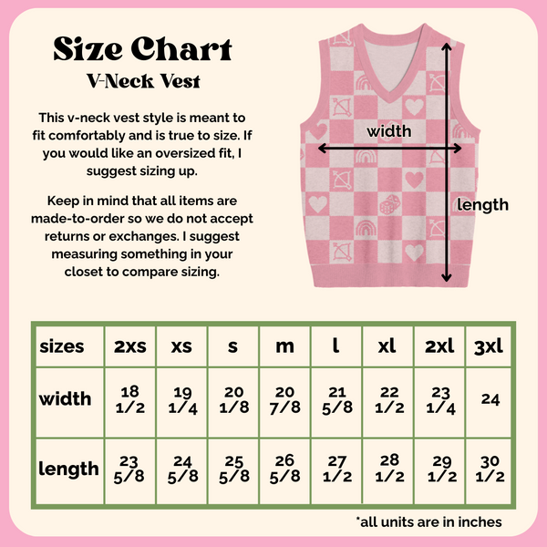 Lover Checkered Knit Vest