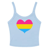 Pansexual Heart Scoop Neck Tank Top