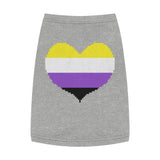 Non-Binary Pixel Heart Pet Tank Top