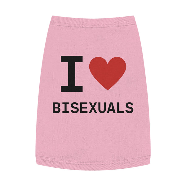I Heart Bisexuals Pet Tank Top
