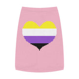 Non-Binary Pixel Heart Pet Tank Top