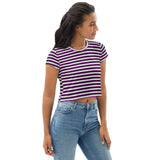 Asexual / Demisexual Flag Crop Tee