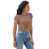 Original Rainbow Flag Crop Tee