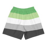 Aromantic / Demiromantic Flag Long Athletic Shorts