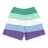 Gay / MLM Flag Long Athletic Shorts