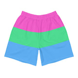 Polysexual Flag Long Athletic Shorts