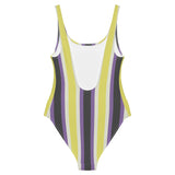 Retro Non-Binary One-Piece Swimsuit