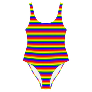 Rainbow Flag One-Piece Swimsuit