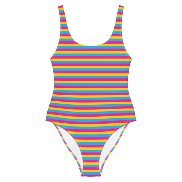 Pansexual Flag One-Piece Swimsuit