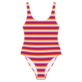 Lesbian Flag One-Piece Swimsuit