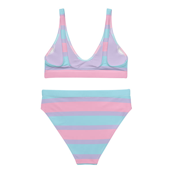 Pastel Bisexual High-Waisted Bikini