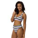 Genderqueer Flag High-Waisted Bikini