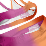 Lesbian Blurred Flag High-Waisted Bikini