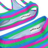 Polysexual Flag High-Waisted Bikini