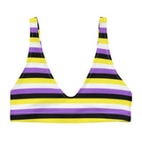 Non-Binary Flag Bikini Top