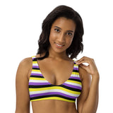 Non-Binary Flag Bikini Top