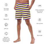 Non-Binary Flag Swim Trunks