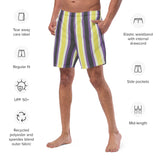 Retro Non-Binary Swim Trunks