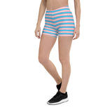 Transgender Flag Spandex Shorts