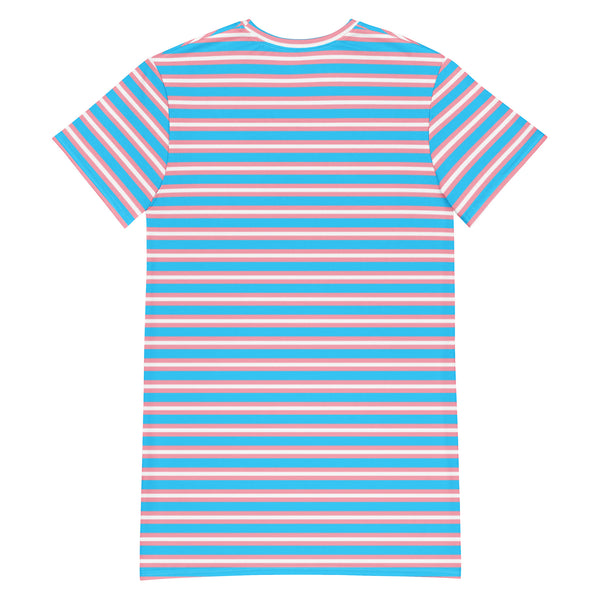 Transgender Flag T-Shirt Dress