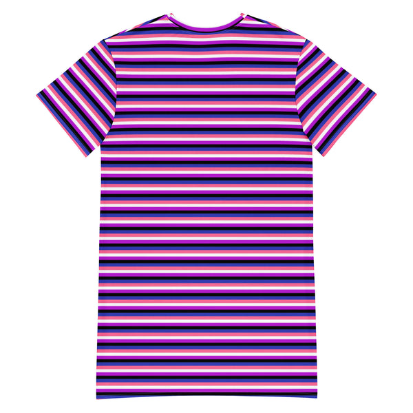 Genderfluid Flag T-Shirt Dress