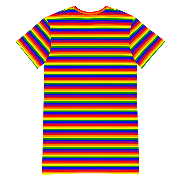 Rainbow Flag T-Shirt Dress