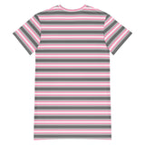 Demigirl Flag T-Shirt Dress