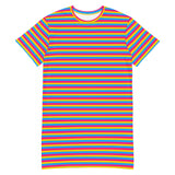 Pansexual Flag T-Shirt Dress