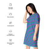 Polysexual Flag T-Shirt Dress