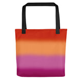 Lesbian Blurred Flag Tote bag