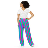 Polysexual Pride Flag Wide-Leg Pants