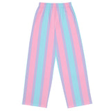 Pastel Bisexual Wide-Leg Pants