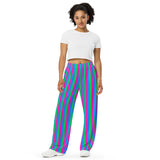 Polysexual Pride Flag Wide-Leg Pants